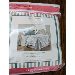 NWOT Elise & James Home Full/Queen Quilt Set